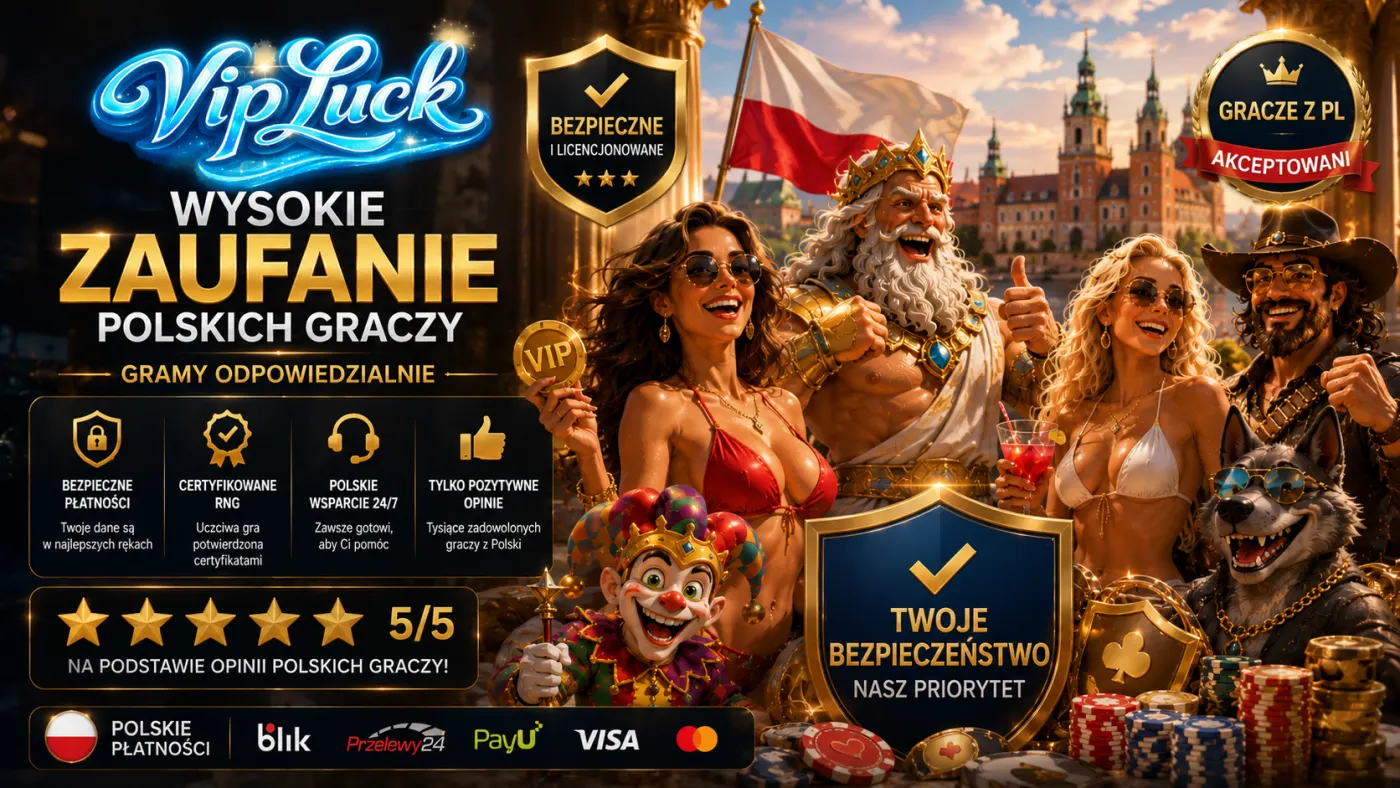 Wysokie zaufanie polskich graczy — oceny 5/5 dla VipLuck